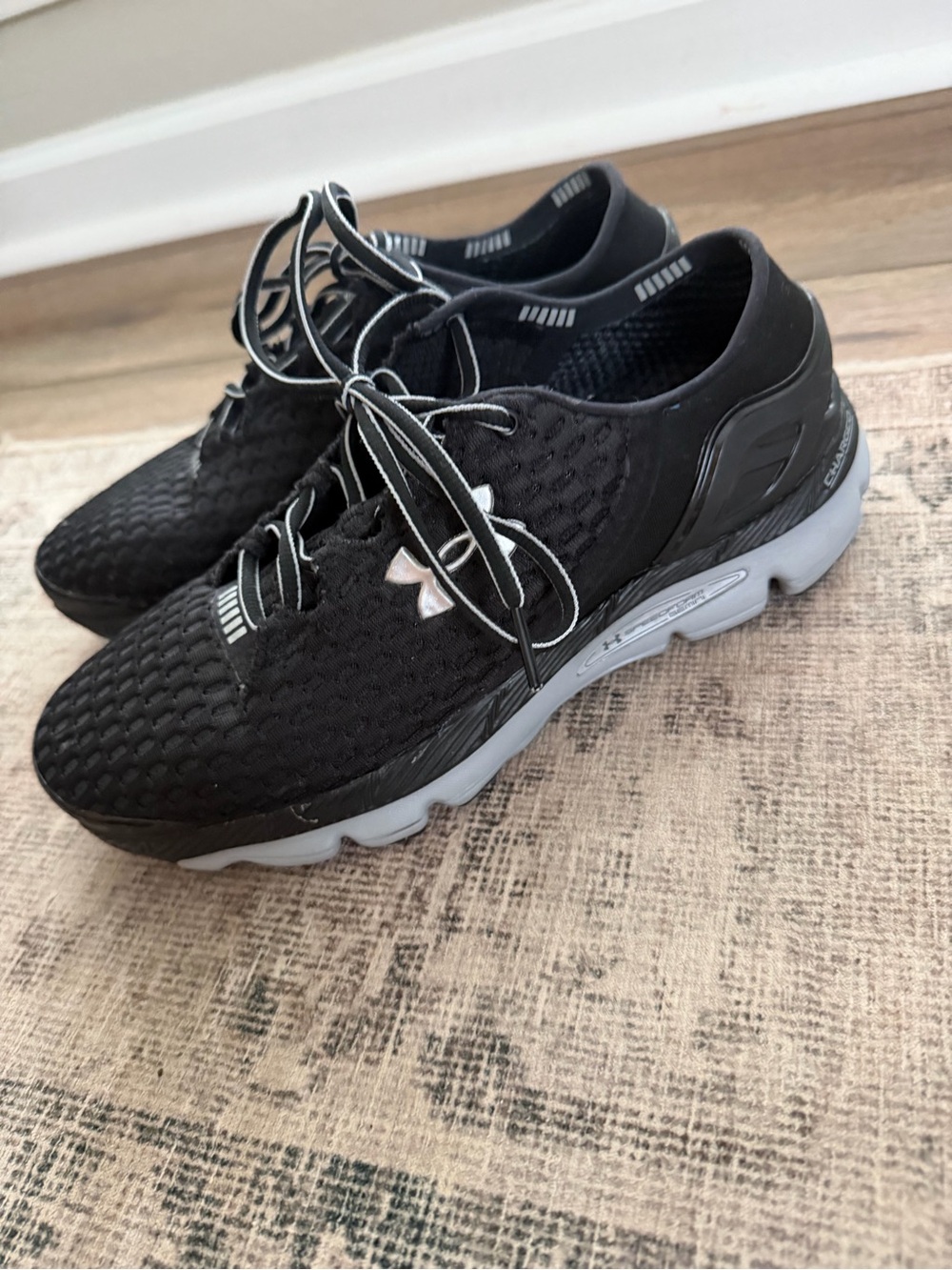 Under Armour Women’s Black and Light Gray Athletic Sneakers